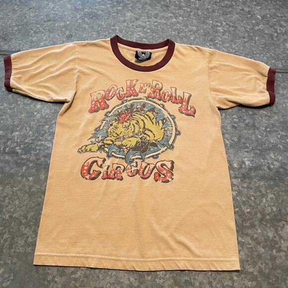 Vintage 90s Junk Food Rock N Roll Circus The Rolling Stones Tee Shirt Small - Picture 1 of 8